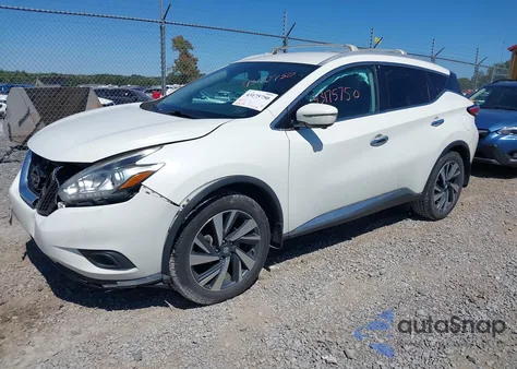 2017 Nissan Murano S/Sl/Sv/Platinum z USA, uszkodzony, nr VIN 5N1AZ2MH0HN135320